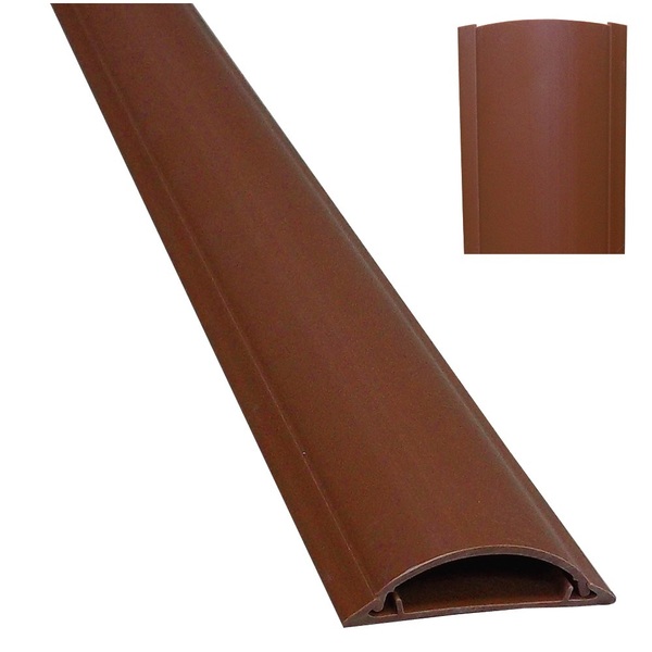 Electriduct Cable Shield Cord Cover- 1.5" x 59"- Brown CSX-1.5-59-BN
